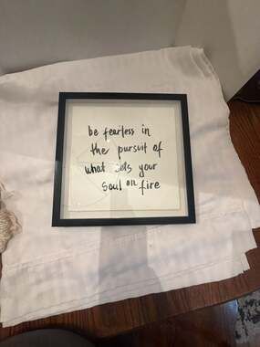 Marmont Hill Be Fearless Framed Wall Art